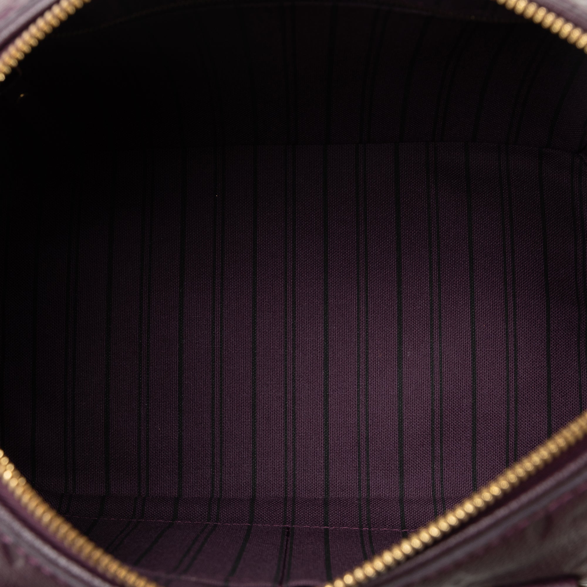 Purple Louis Vuitton Monogram Empreinte Speedy Bandouliere 25 Satchel