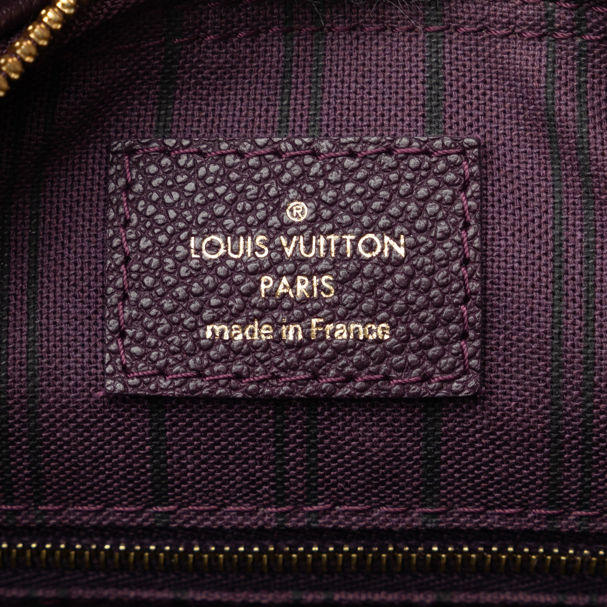 Purple Louis Vuitton Monogram Empreinte Speedy Bandouliere 25 Satchel
