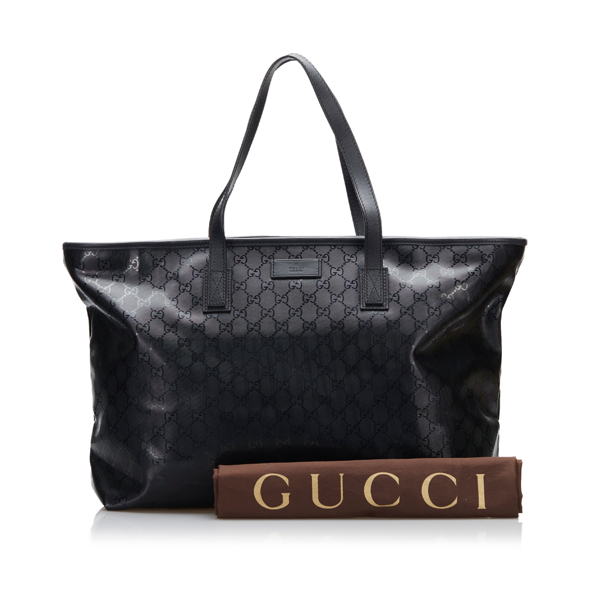 Gucci Tote Bag Black GG ImprimÃƒÆ’Ã‚Â© Canvas