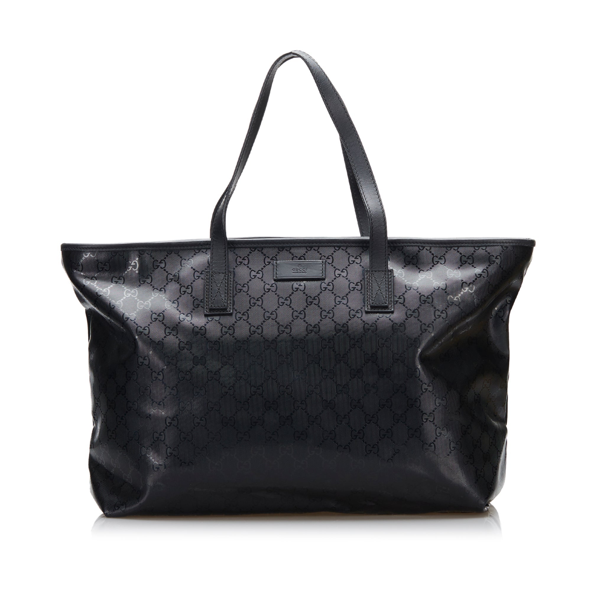 Gucci Tote Bag Black GG ImprimÃƒÆ’Ã‚Â© Canvas