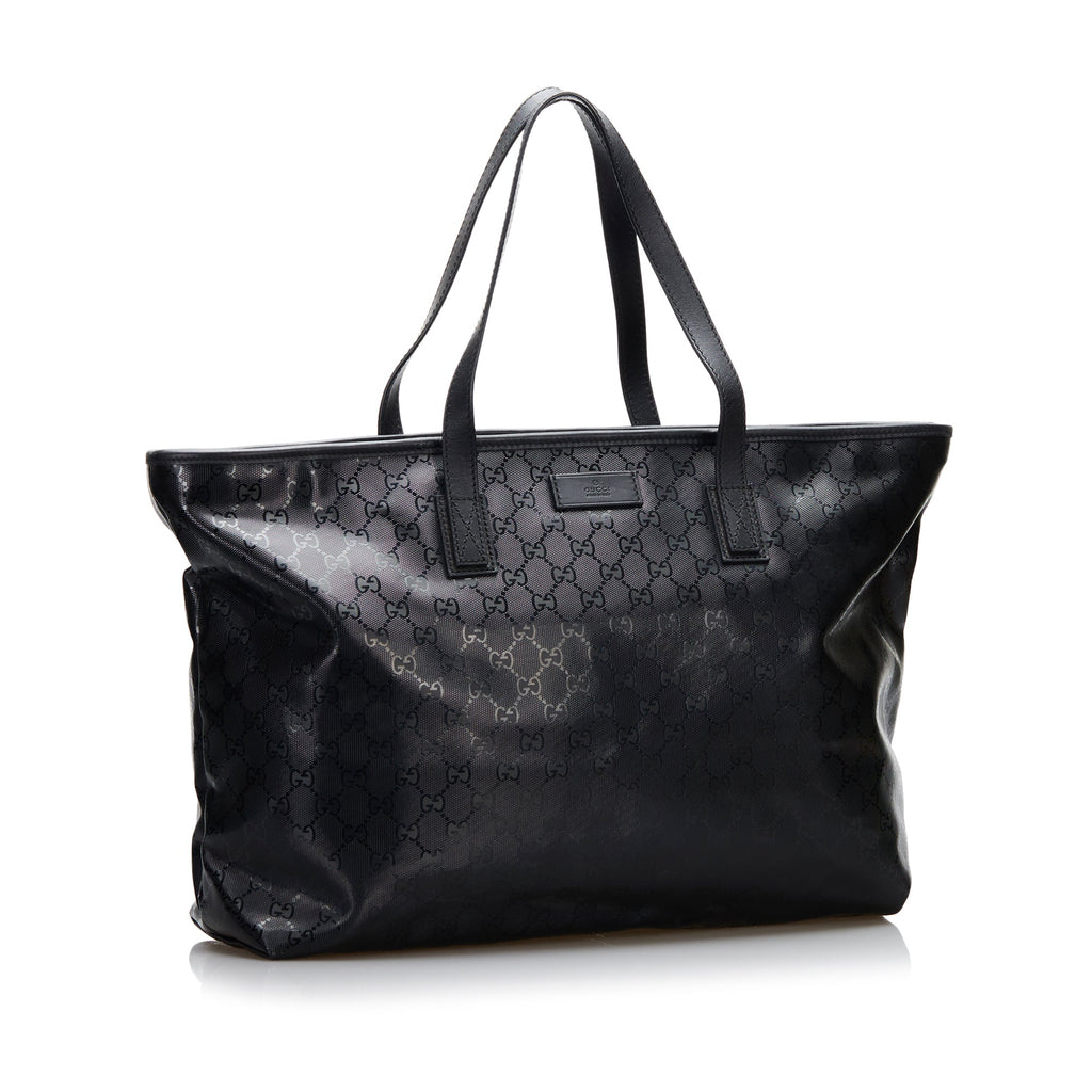 Gucci Tote Bag Black GG ImprimÃƒÆ’Ã‚Â© Canvas