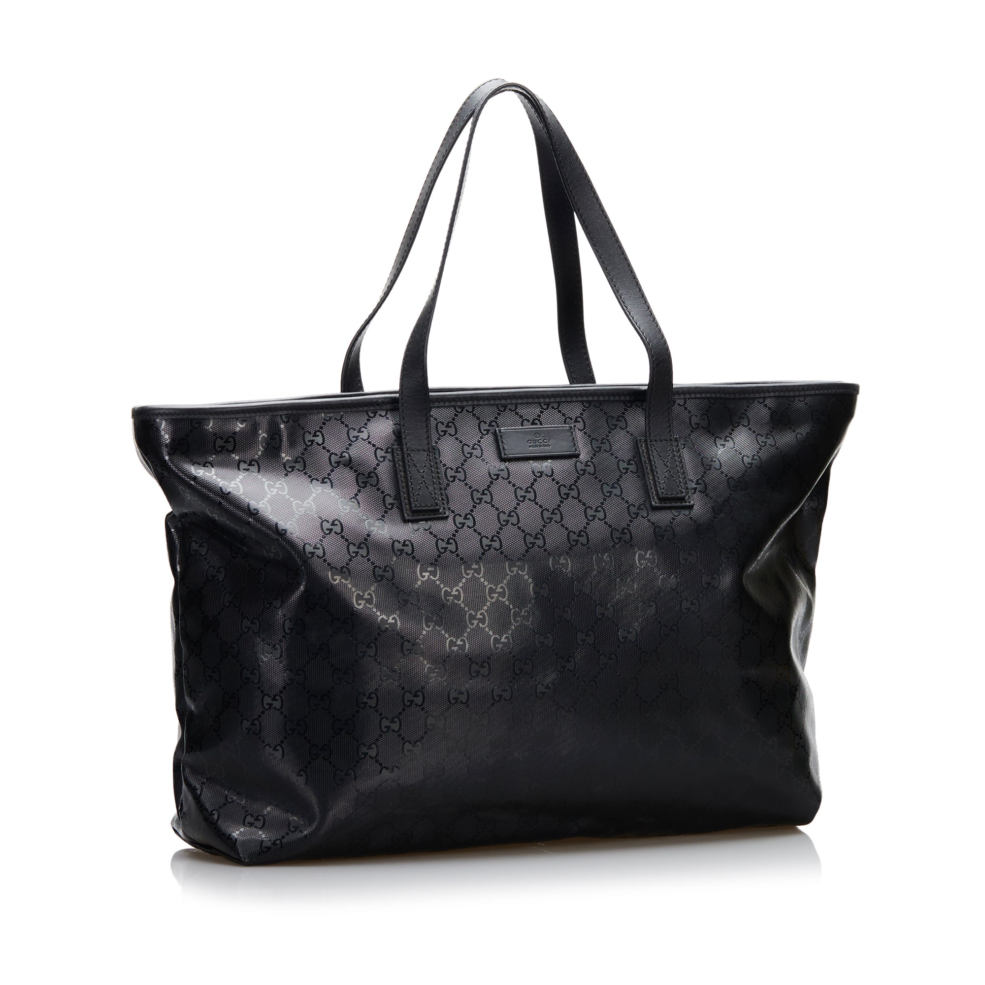 Gucci Tote Bag Black GG ImprimÃƒÆ’Ã‚Â© Canvas