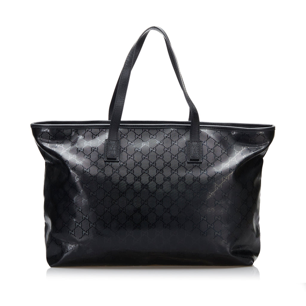 Gucci Tote Bag Black GG ImprimÃƒÆ’Ã‚Â© Canvas