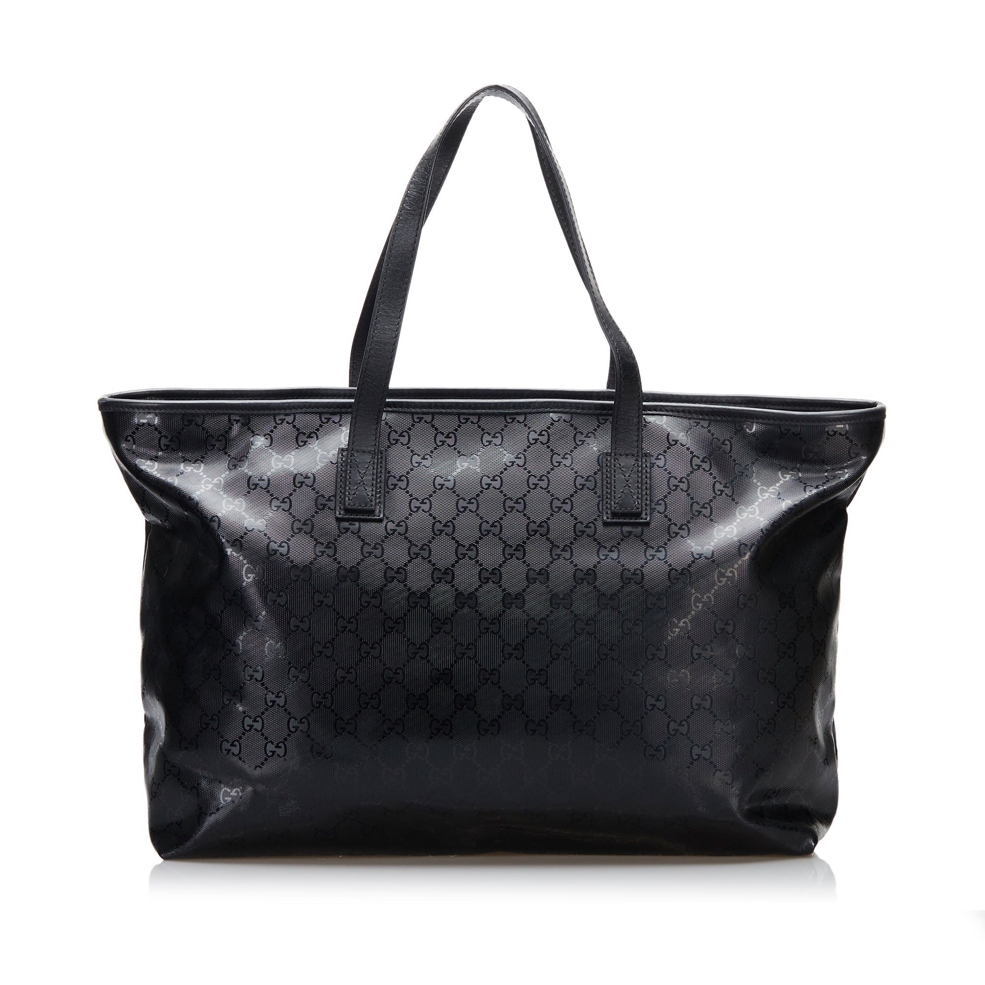 Gucci Tote Bag Black GG ImprimÃƒÆ’Ã‚Â© Canvas