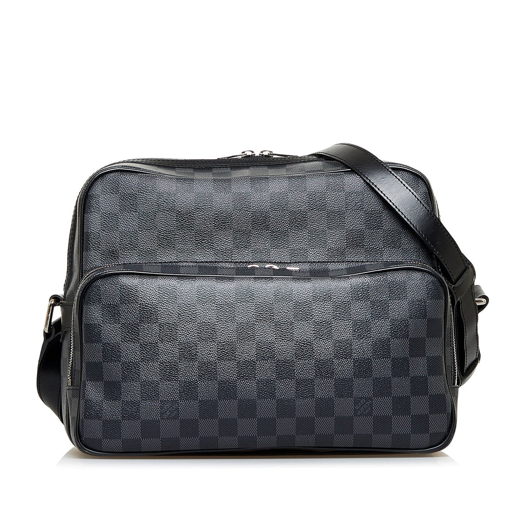 Louis Vuitton Sac Leoh Black Damier Graphite Canvas
