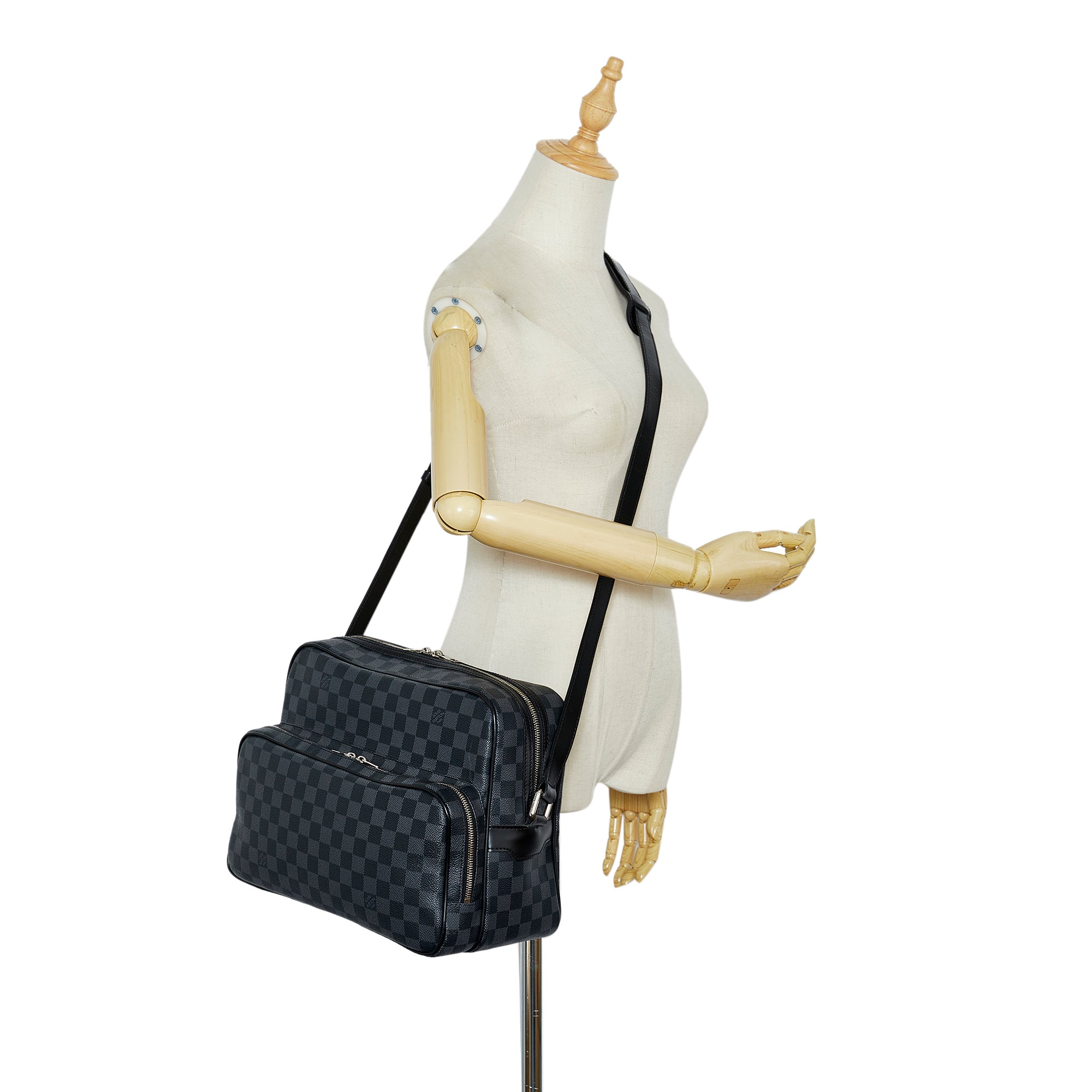 Louis Vuitton Sac Leoh Black Damier Graphite Canvas