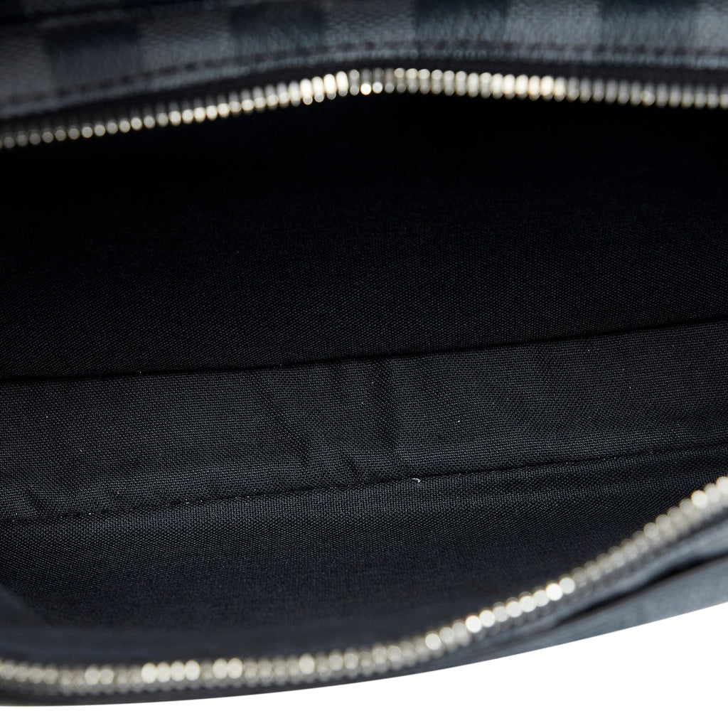 Louis Vuitton Sac Leoh Black Damier Graphite Canvas