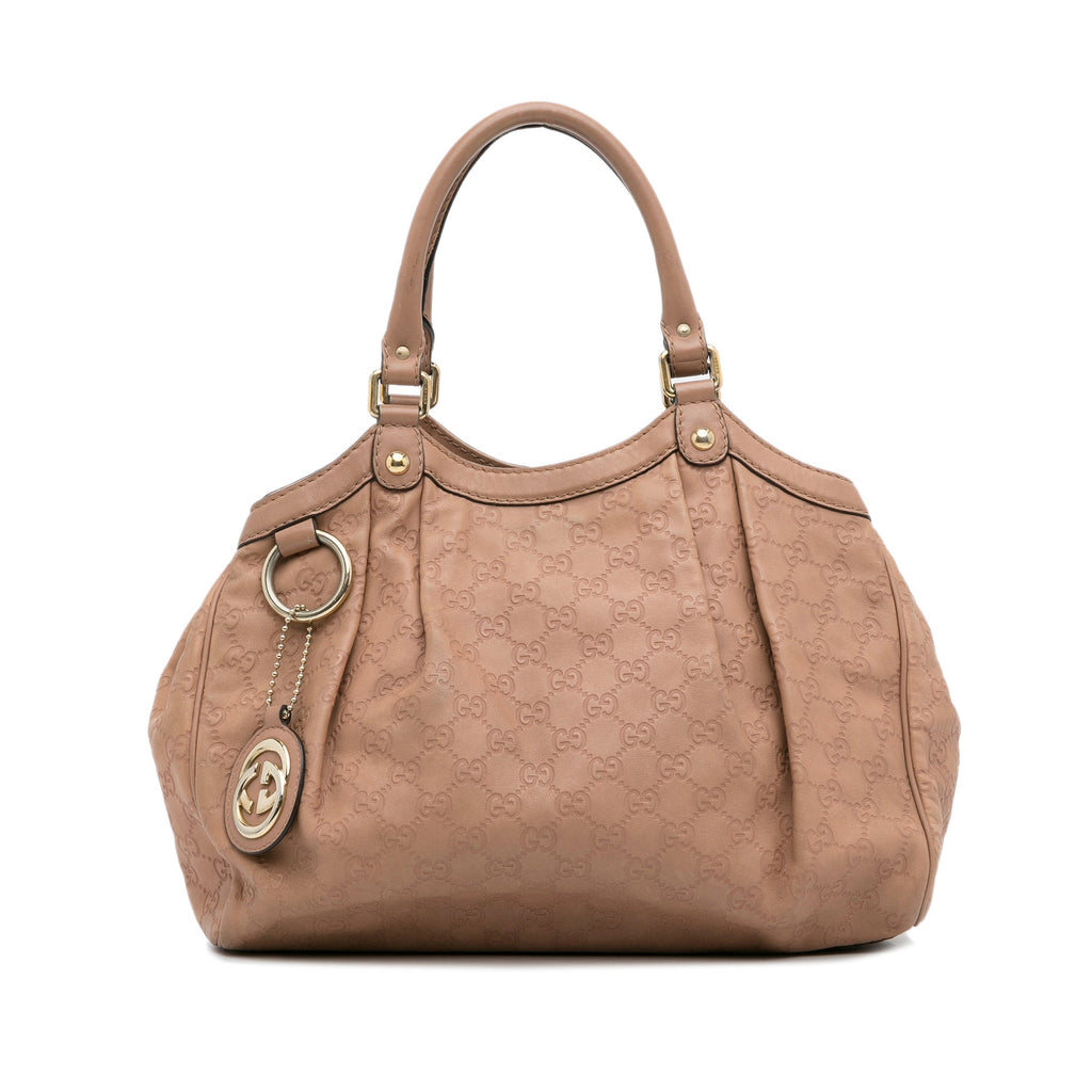 Pink Gucci Medium Guccissima Sukey Tote