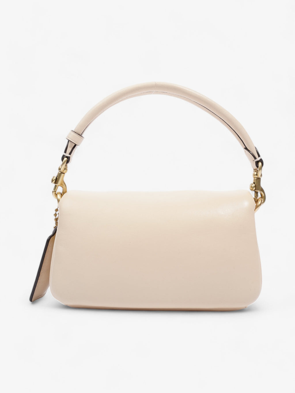 Coach Pillow Tabby Beige Leather 18