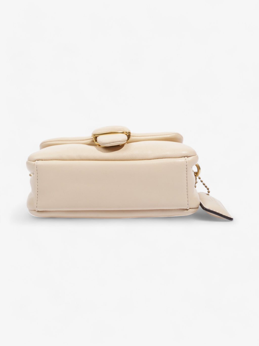 Coach Pillow Tabby Beige Leather 18