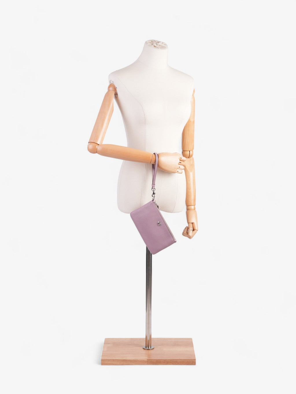 Coach Wristlet Lilac Leather Small