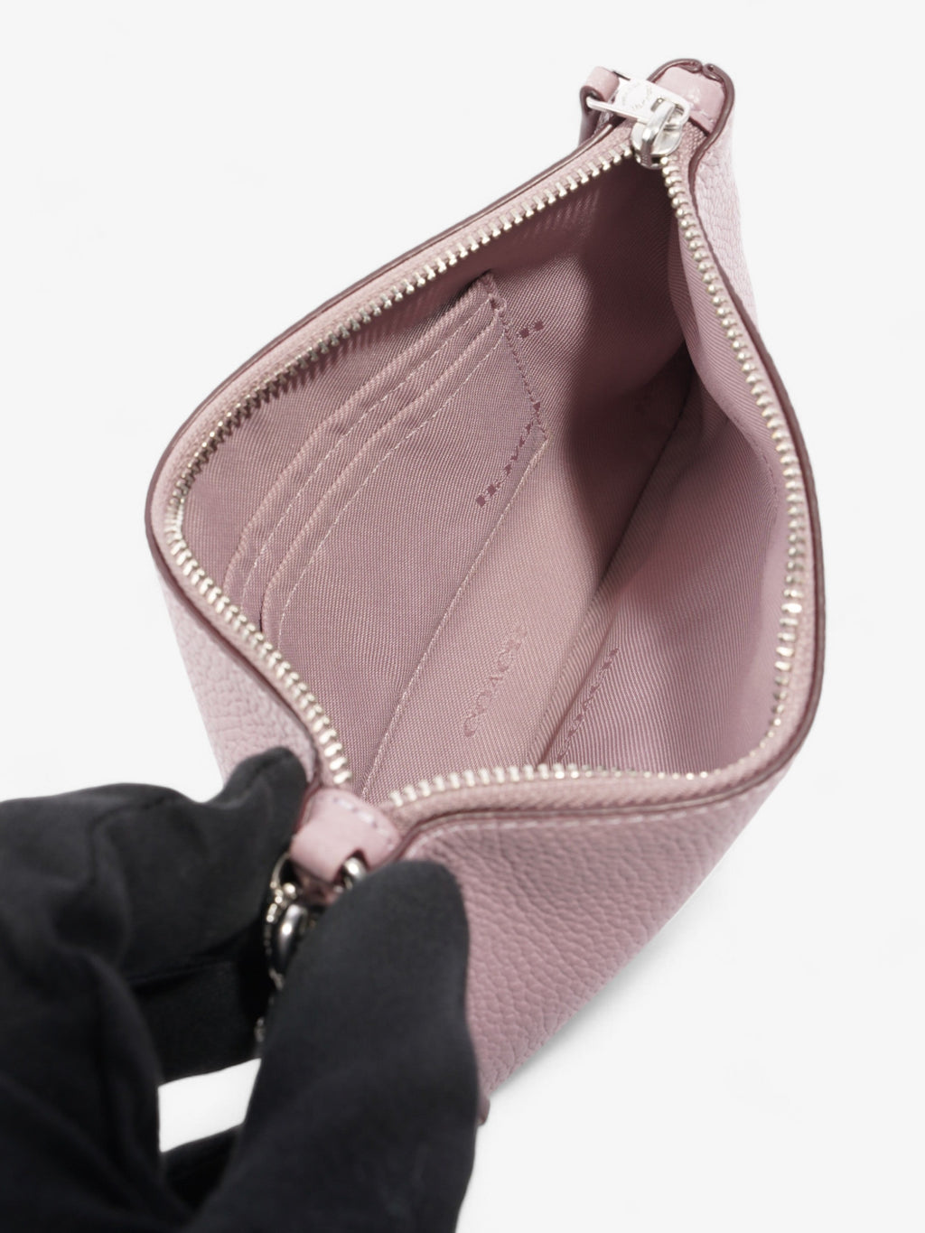 Coach Wristlet Lilac Leather Small