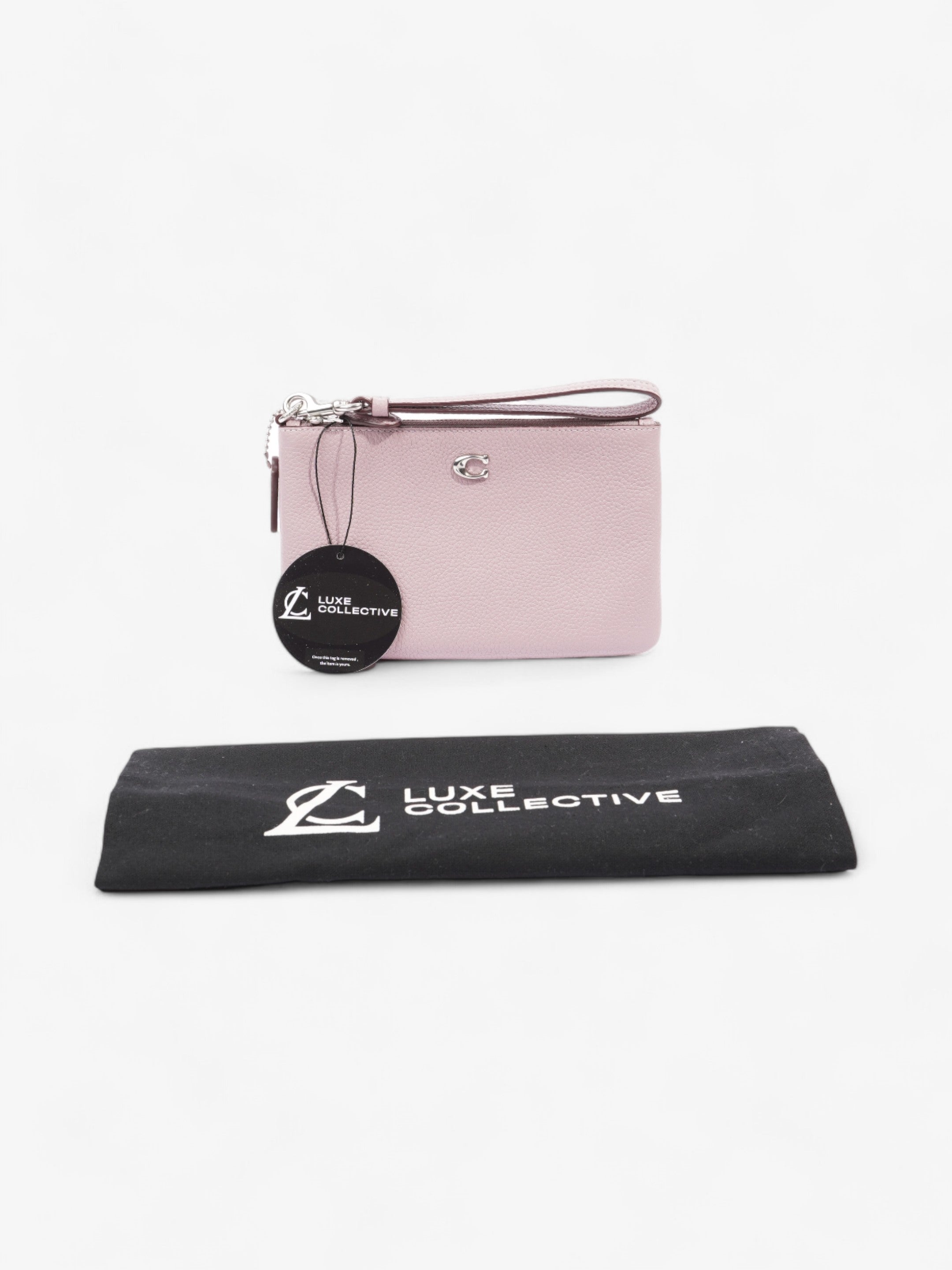 Coach Wristlet Lilac Leather Small