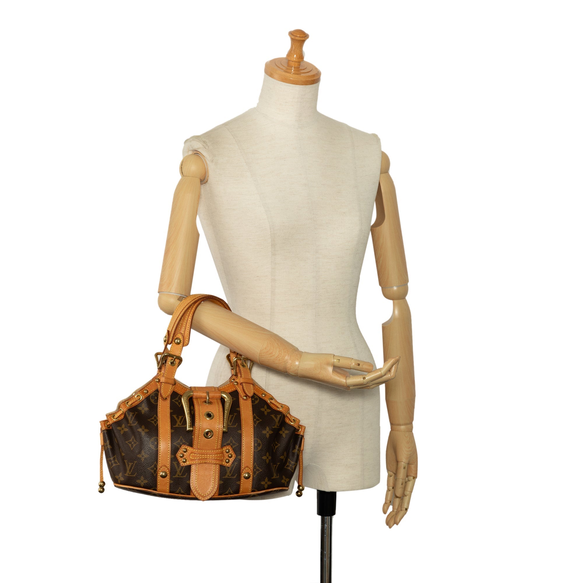 Brown Louis Vuitton Monogram Theda PM Handbag