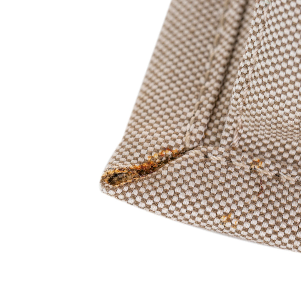 Brown Off White Repeat 38 Canvas Tote Bag