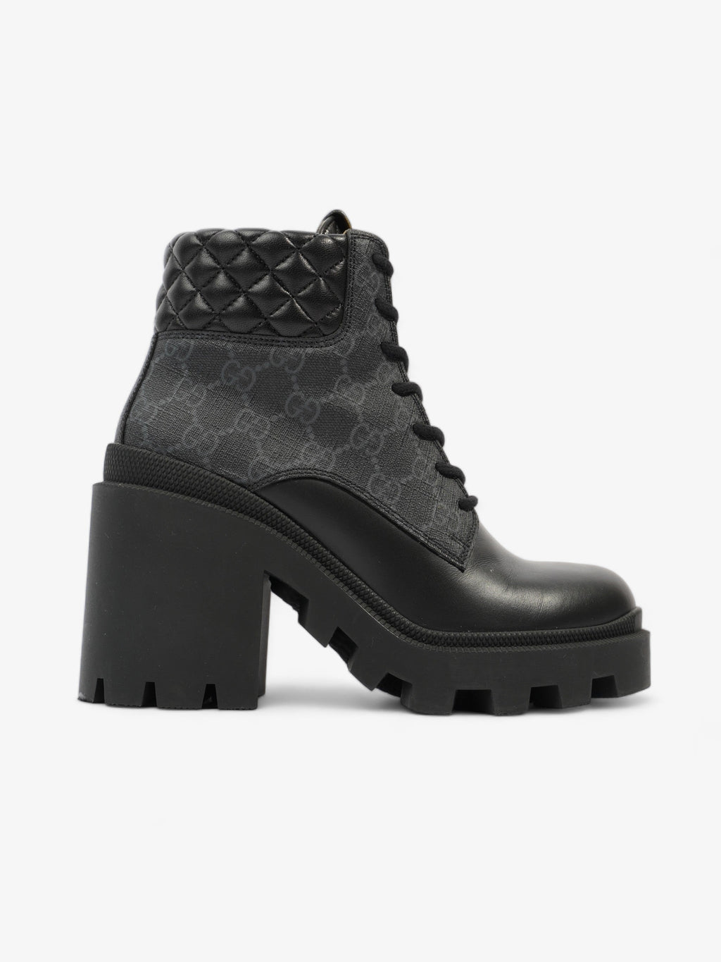 Gucci Trip GG Boots 90 Black / Black Monogram Leather EU 37 UK 4