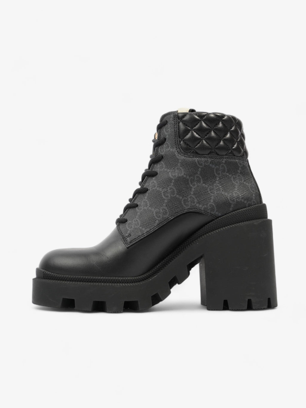 Gucci Trip GG Boots 90 Black / Black Monogram Leather EU 37 UK 4