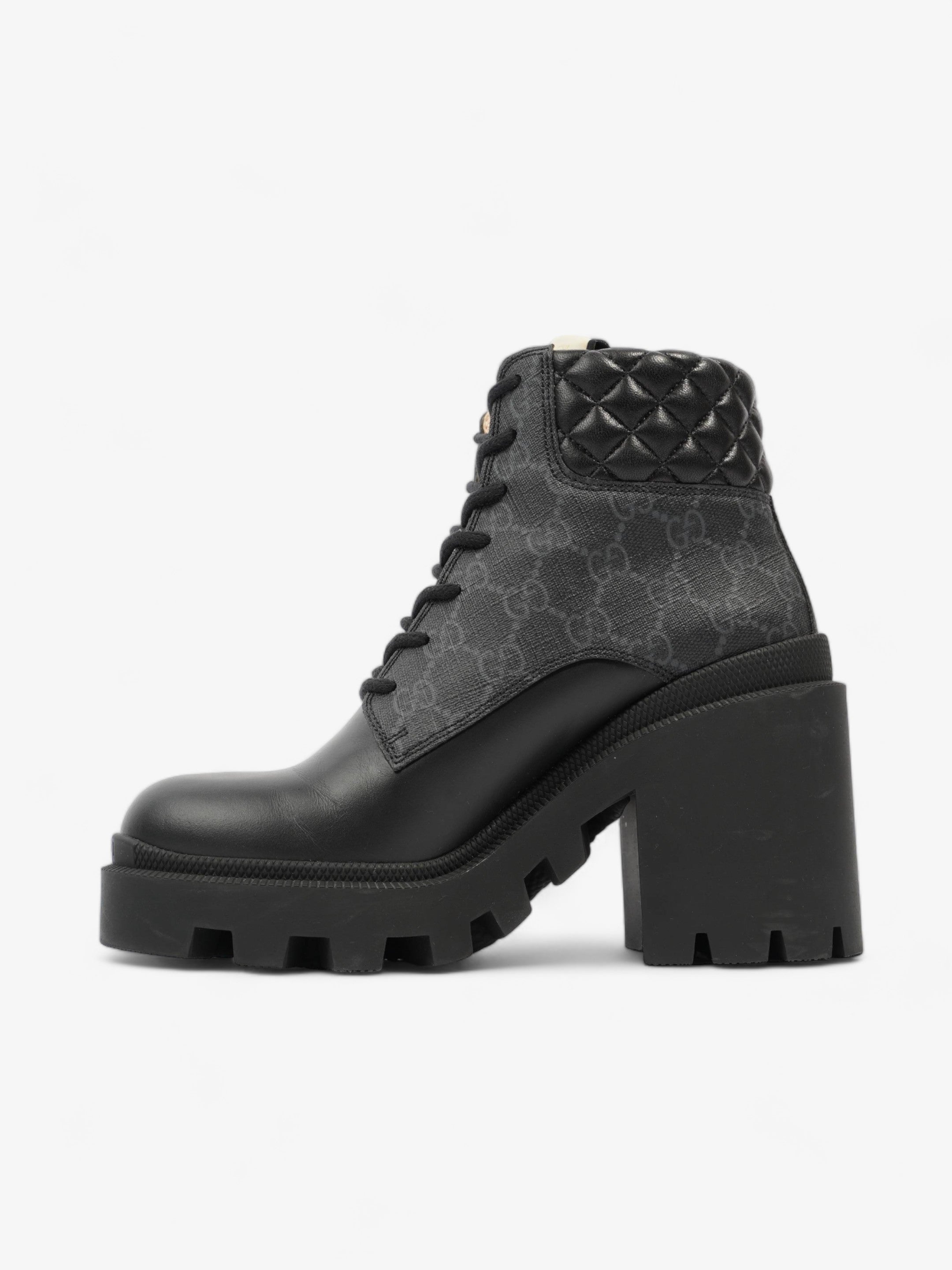 Gucci Trip GG Boots 90 Black / Black Monogram Leather EU 37 UK 4