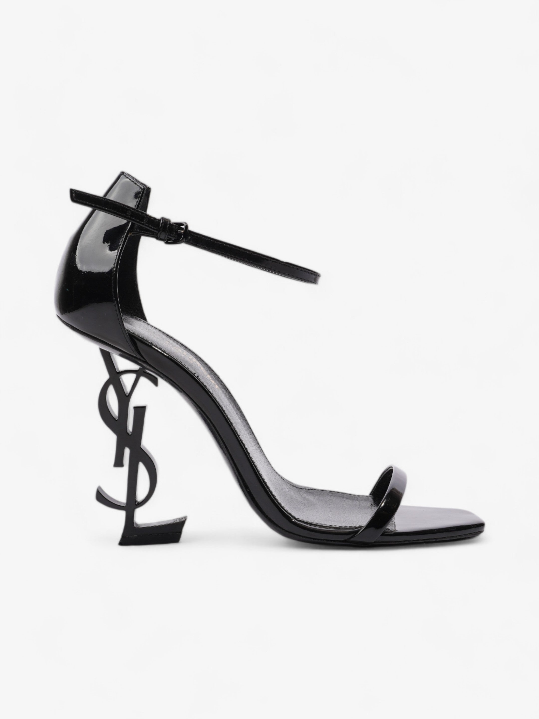 Saint Laurent Opyum Heels 110 Black Patent Leather EU 37 UK 4