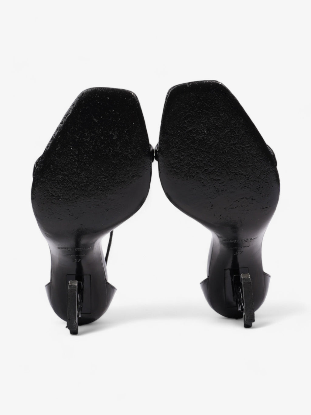 Saint Laurent Opyum Heels 110 Black Patent Leather EU 37 UK 4