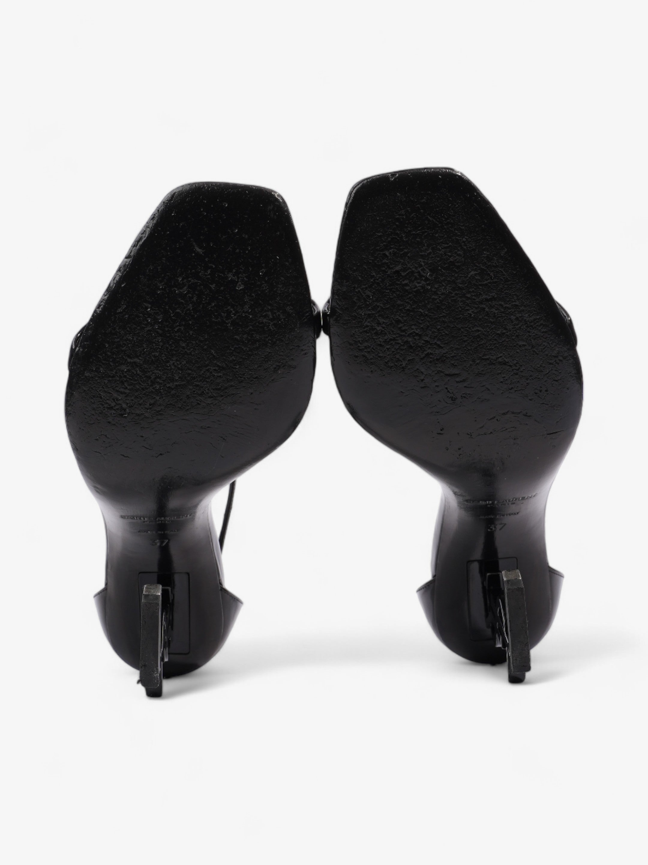 Saint Laurent Opyum Heels 110 Black Patent Leather EU 37 UK 4