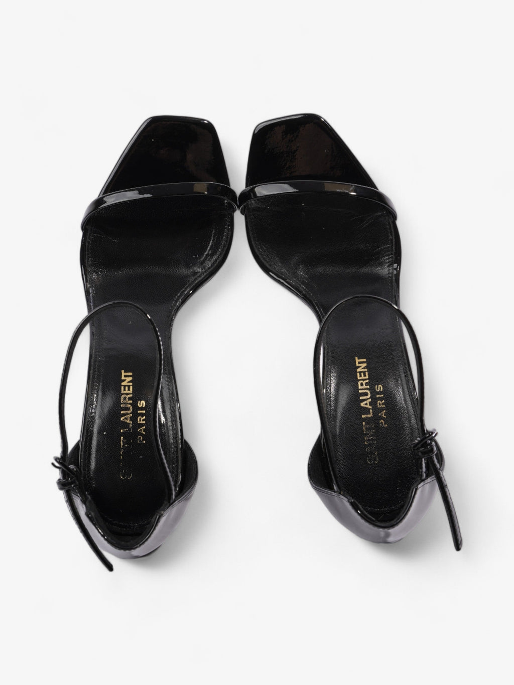 Saint Laurent Opyum Heels 110 Black Patent Leather EU 37 UK 4