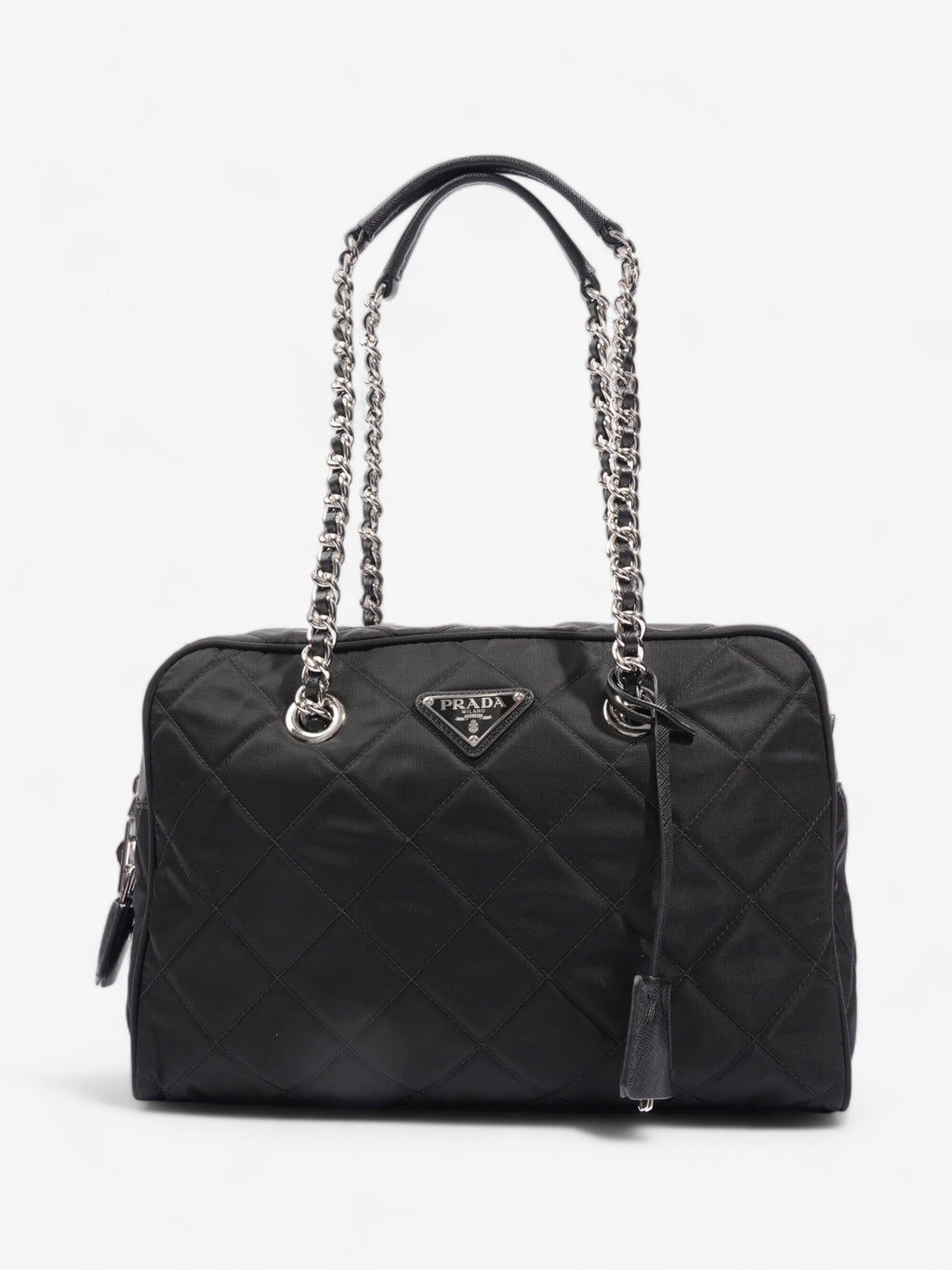 Prada Quilted Tessuto Impuntu Black Nylon