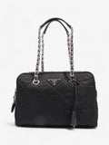Prada Quilted Tessuto Impuntu Black Nylon