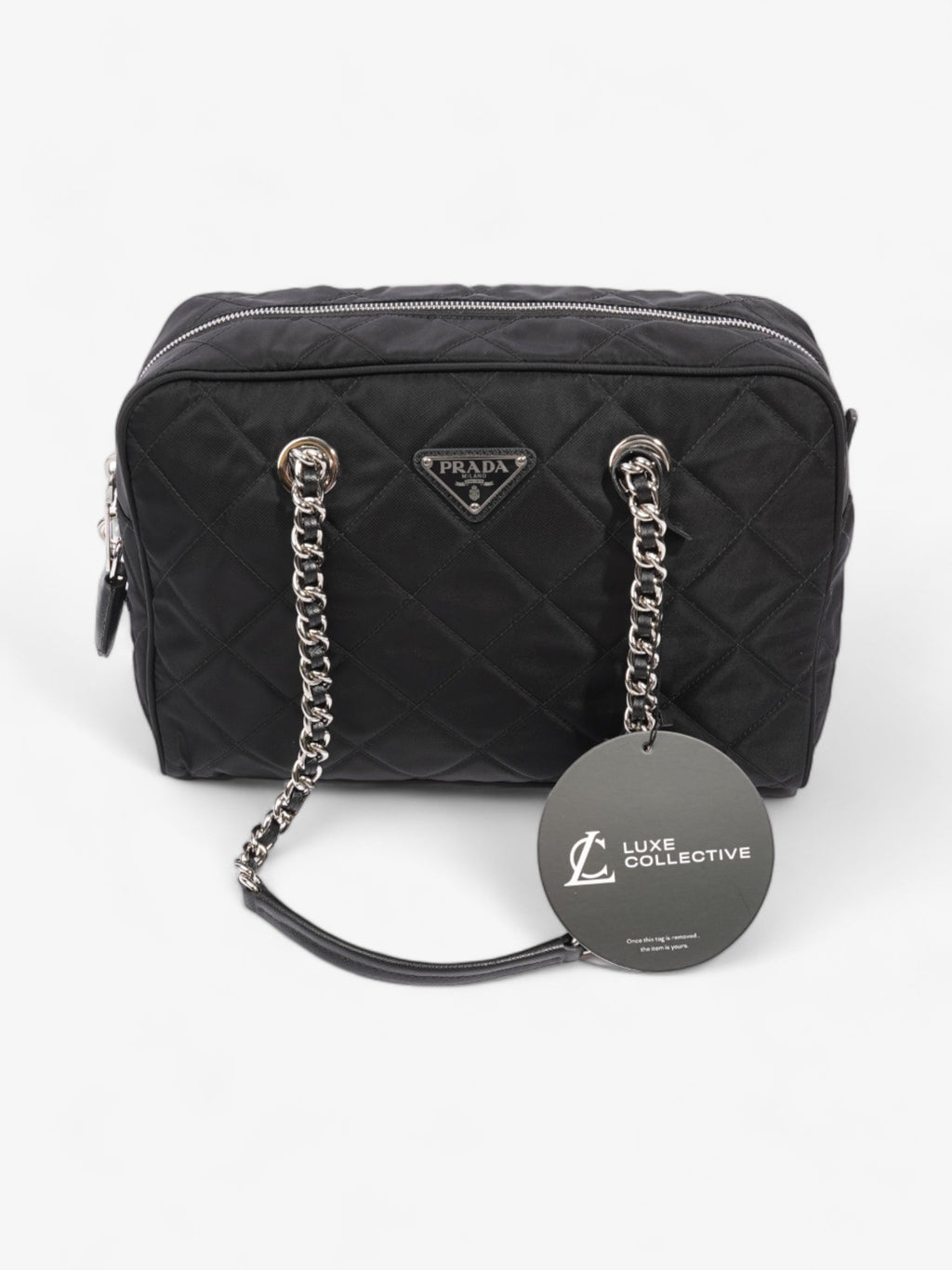 Prada Quilted Tessuto Impuntu Black Nylon