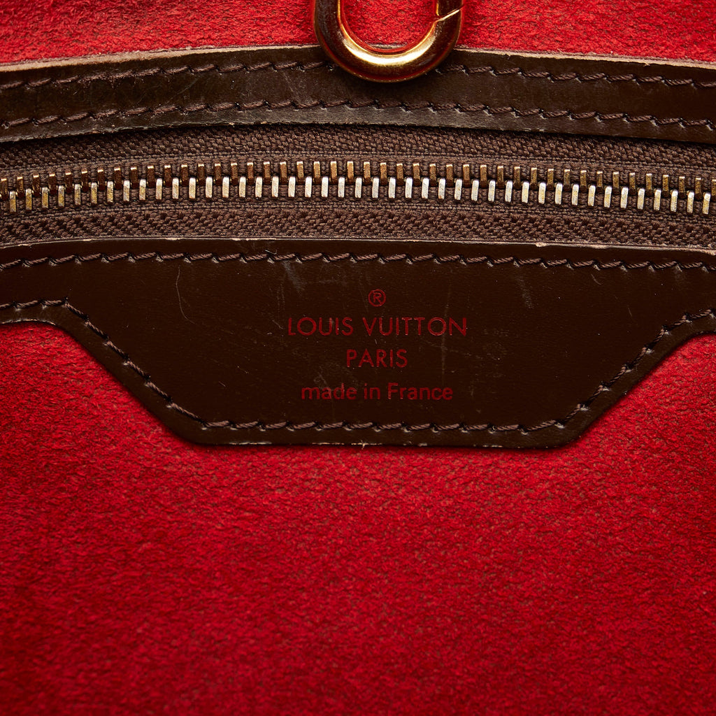 Brown Louis Vuitton Damier Ebene Hampstead PM Tote Bag