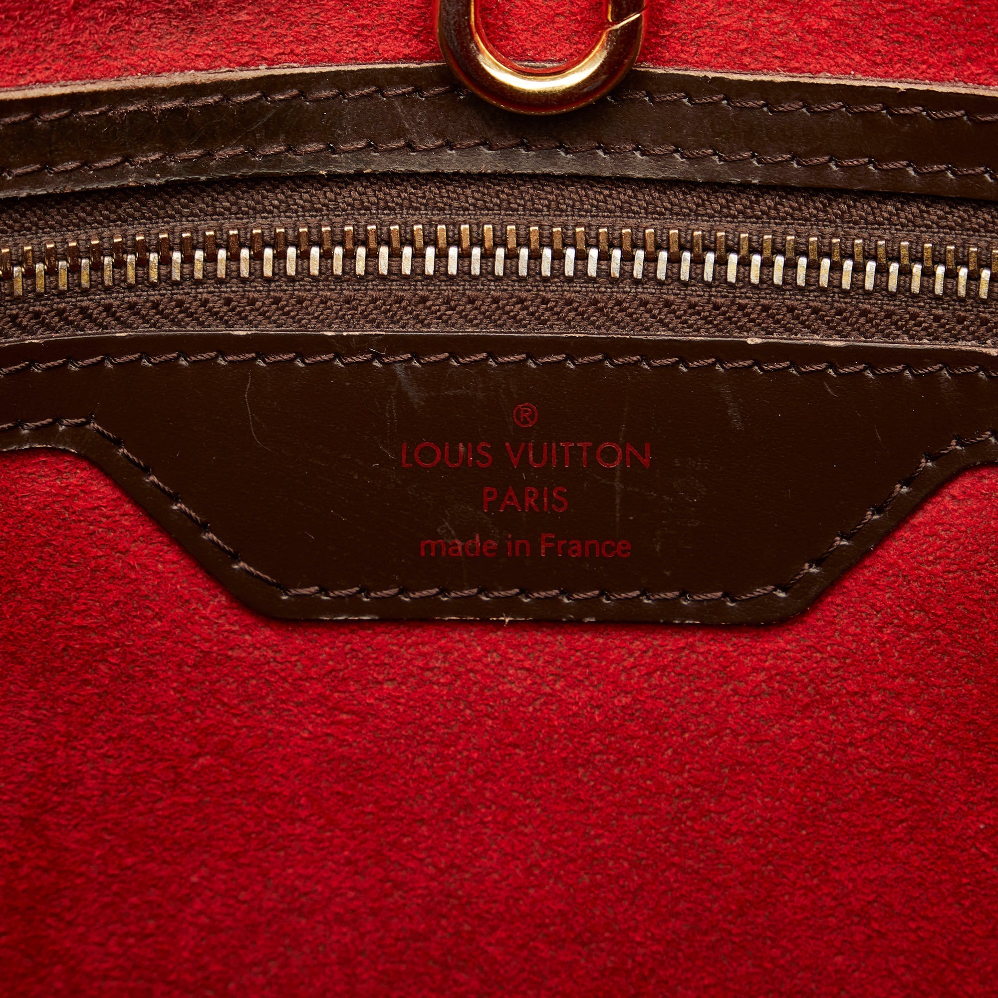 Brown Louis Vuitton Damier Ebene Hampstead PM Tote Bag