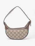 Gucci GG Mini Ophidia Beige And Ebony GG Supreme / Gucci Stripe Coated Canvas