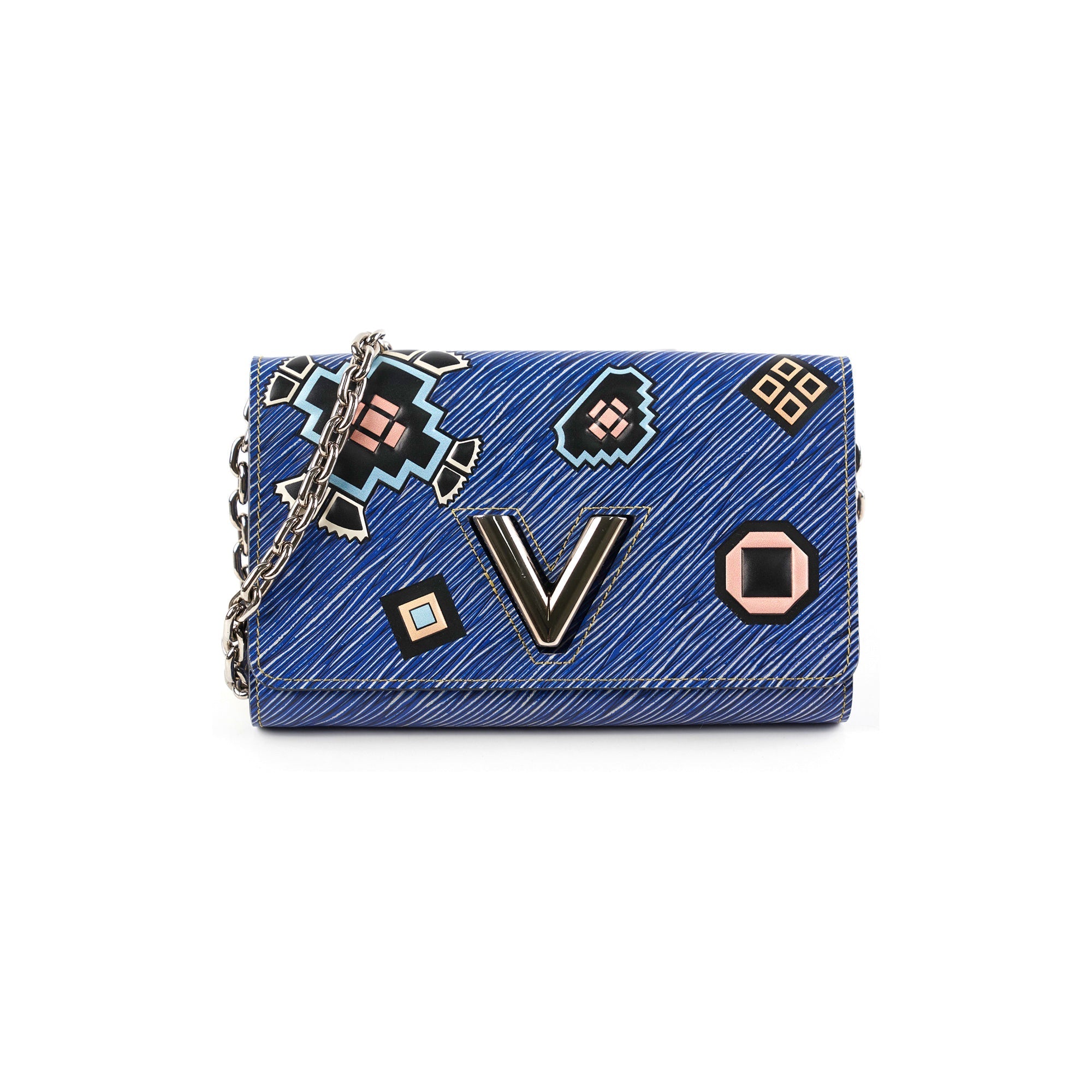 Louis Vuitton Twist Wallet On Chain WOC Blue