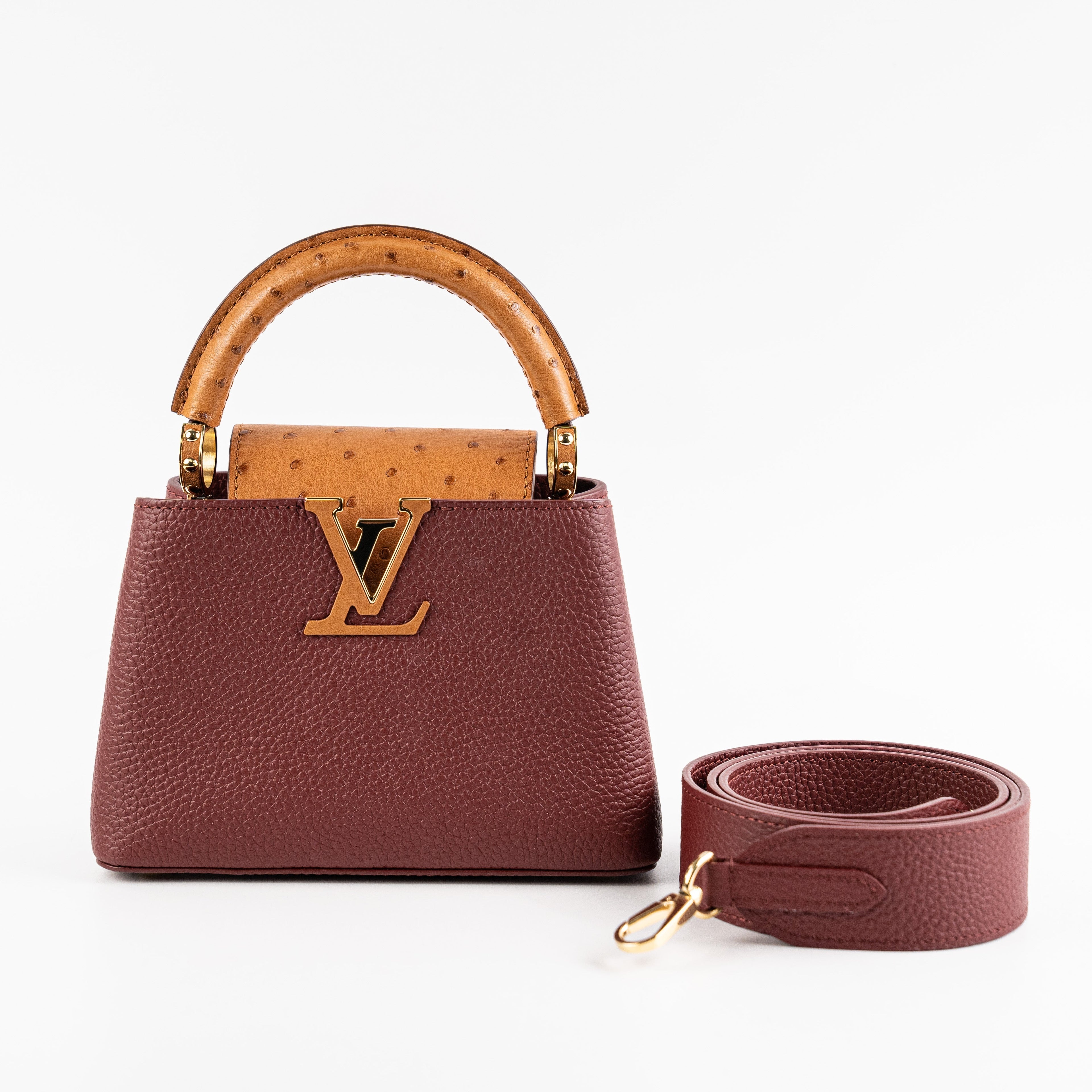 Louis Vuitton Capucines Mini with Ostrich Handle