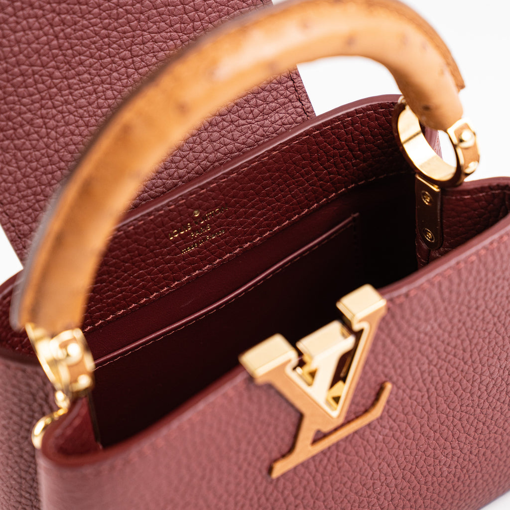 Louis Vuitton Capucines Mini with Ostrich Handle