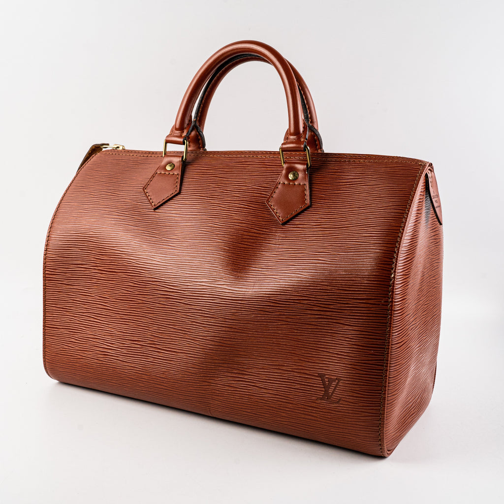 Louis Vuitton Vintage Speedy 30 Epi Leather Brown