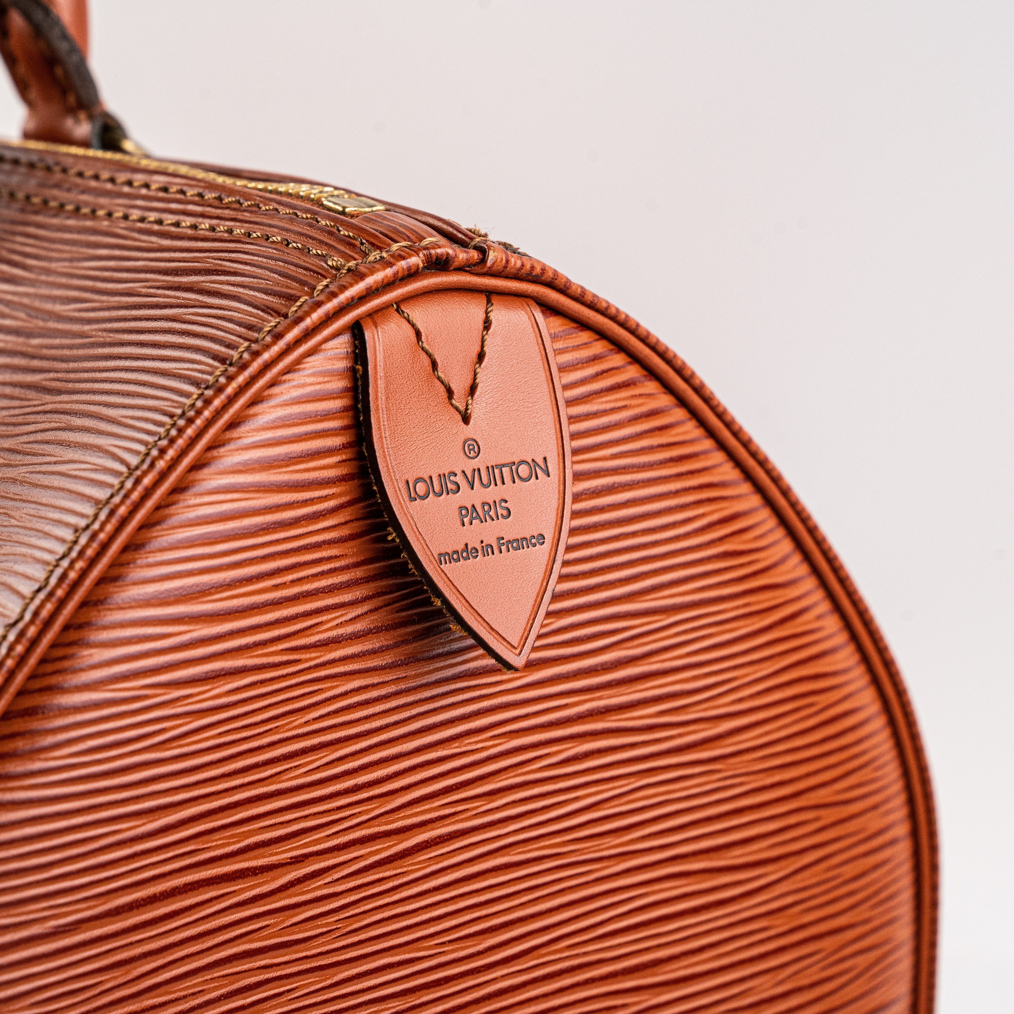 Louis Vuitton Vintage Speedy 30 Epi Leather Brown