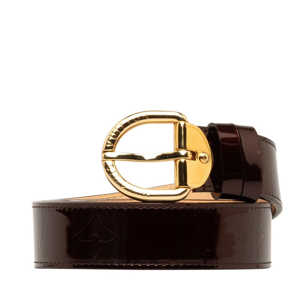 Purple Louis Vuitton Monogram Vernis Belt