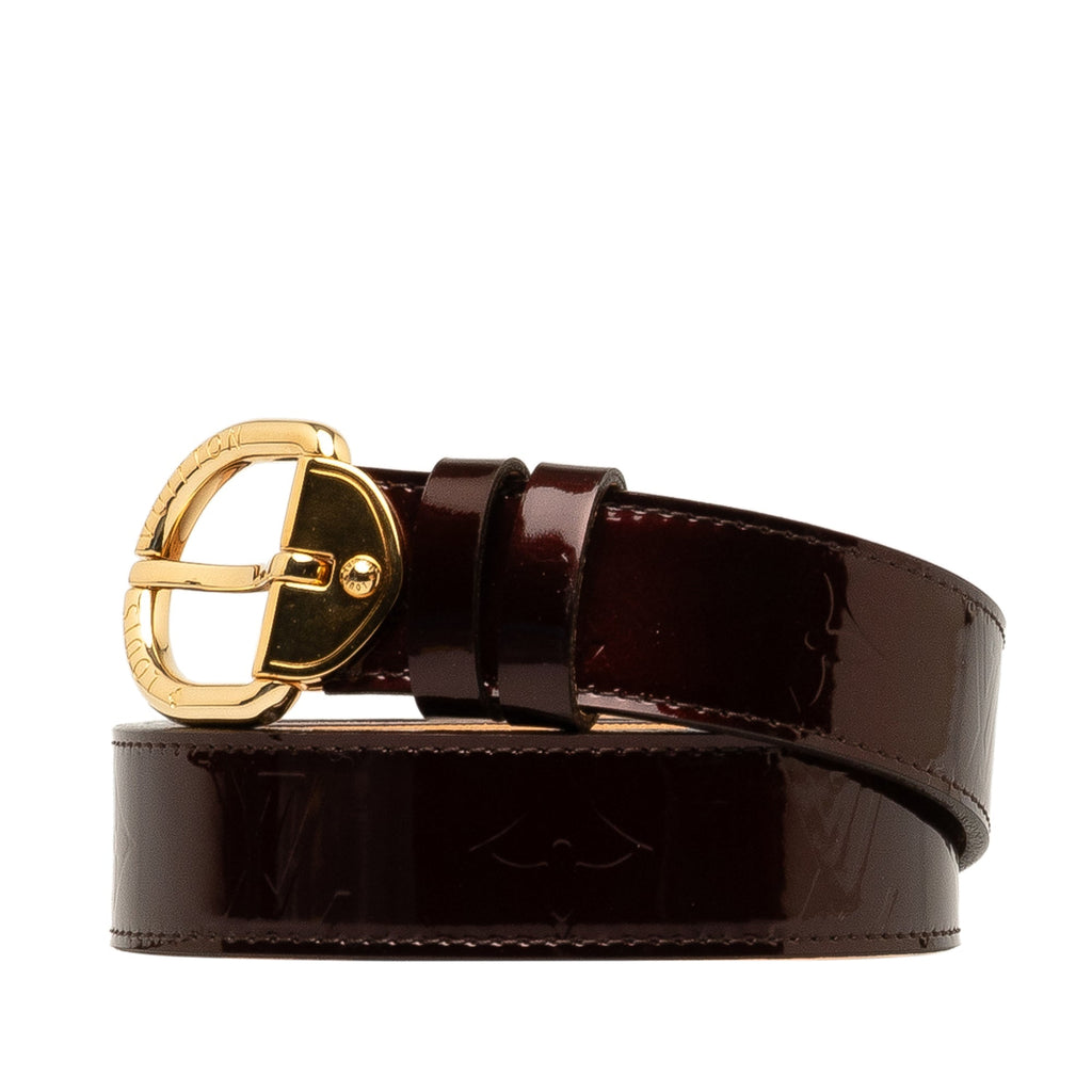 Purple Louis Vuitton Monogram Vernis Belt