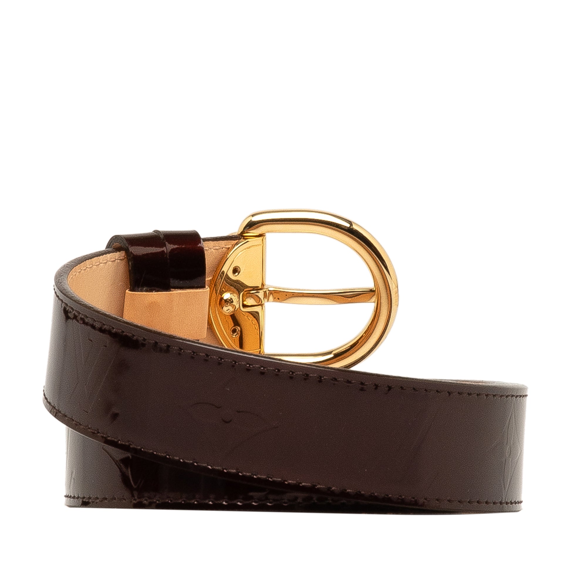 Purple Louis Vuitton Monogram Vernis Belt