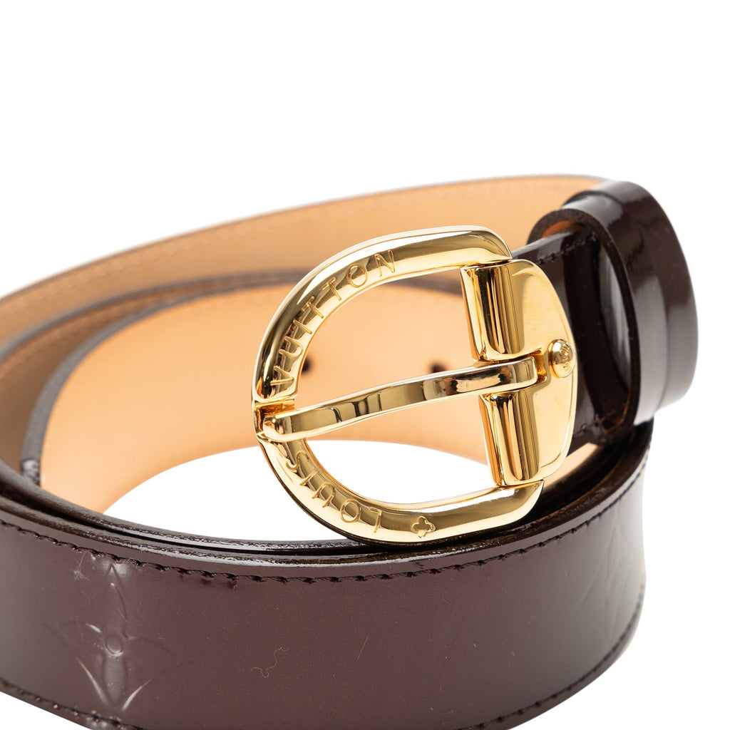 Purple Louis Vuitton Monogram Vernis Belt