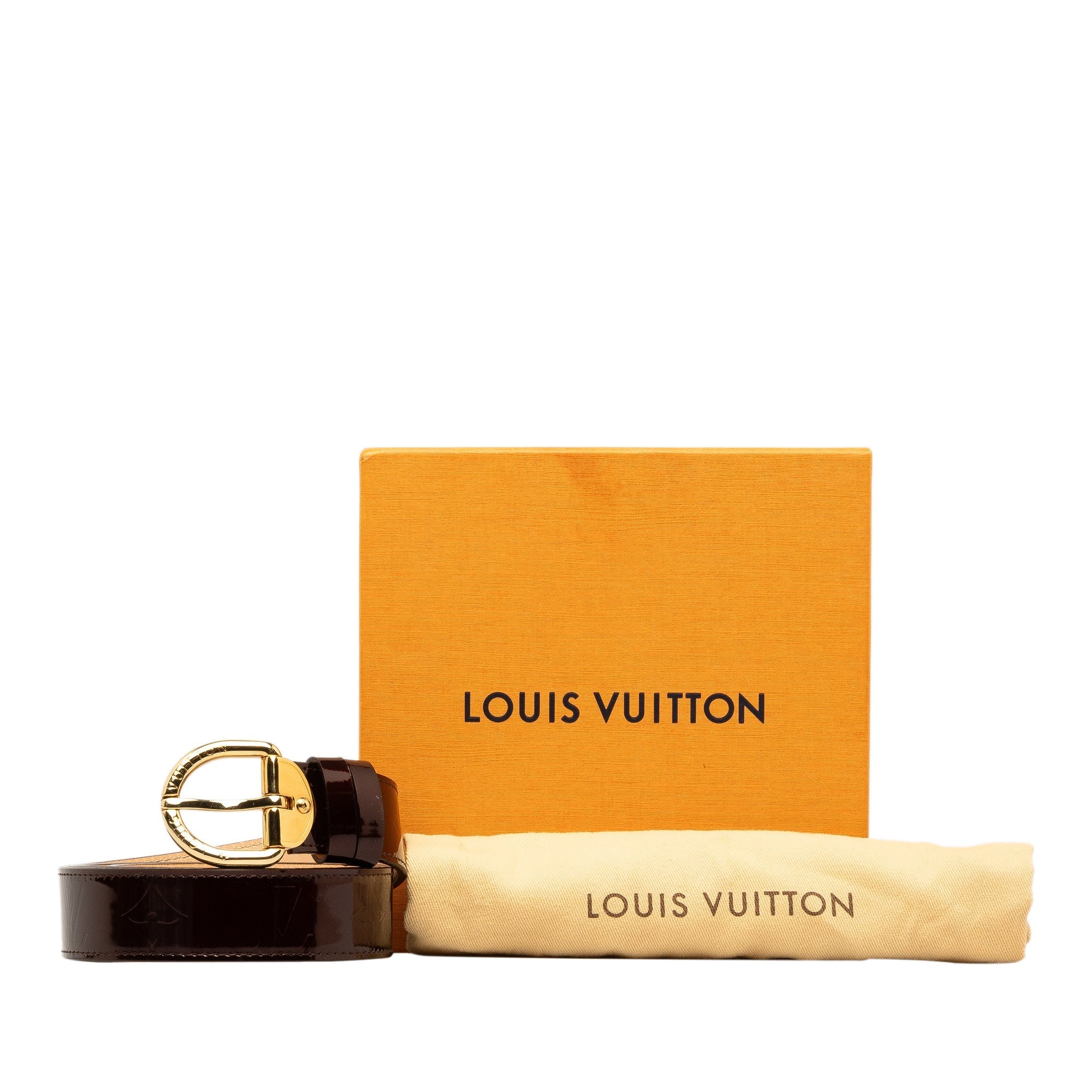 Purple Louis Vuitton Monogram Vernis Belt