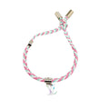 Pink Louis Vuitton Friendship Leather Bracelet