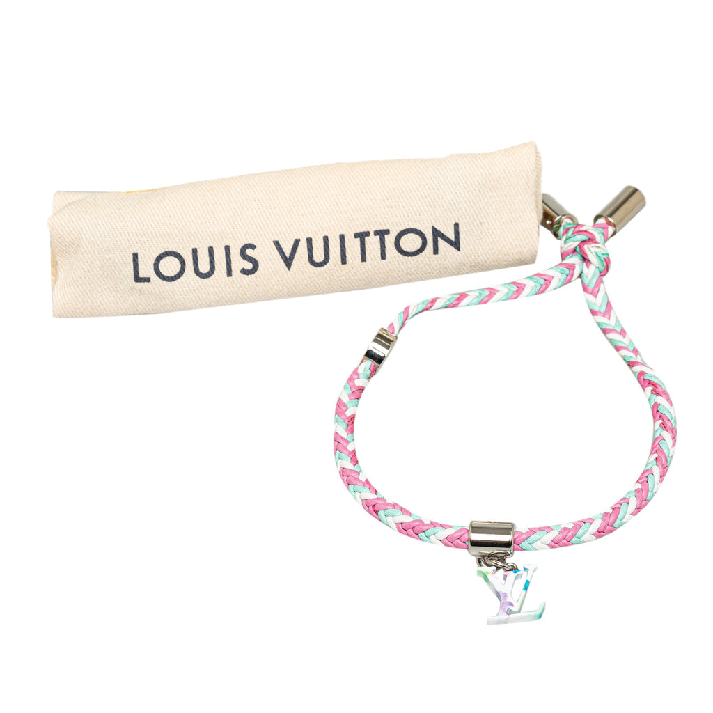 Pink Louis Vuitton Friendship Leather Bracelet