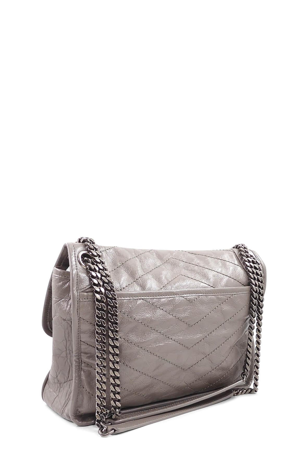 Medium Niki with Silver Hardware Grey