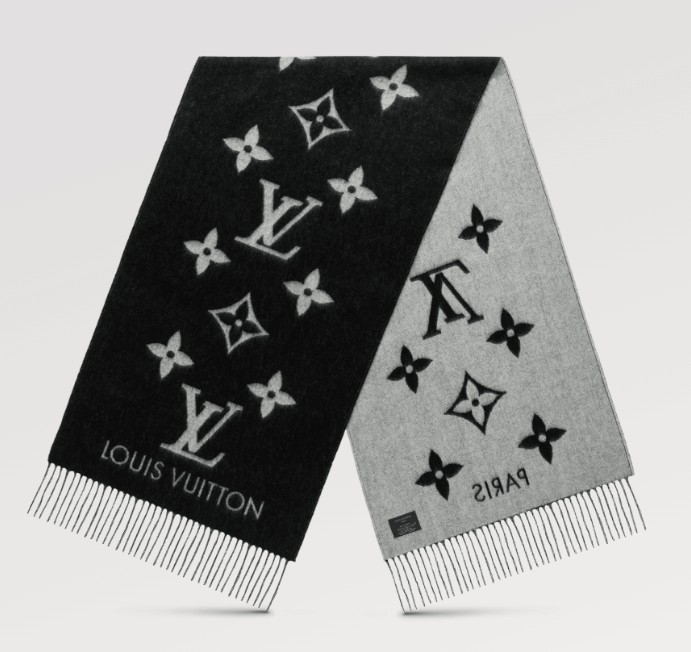 LV REYKJAVIK GRADIENT SCARF black