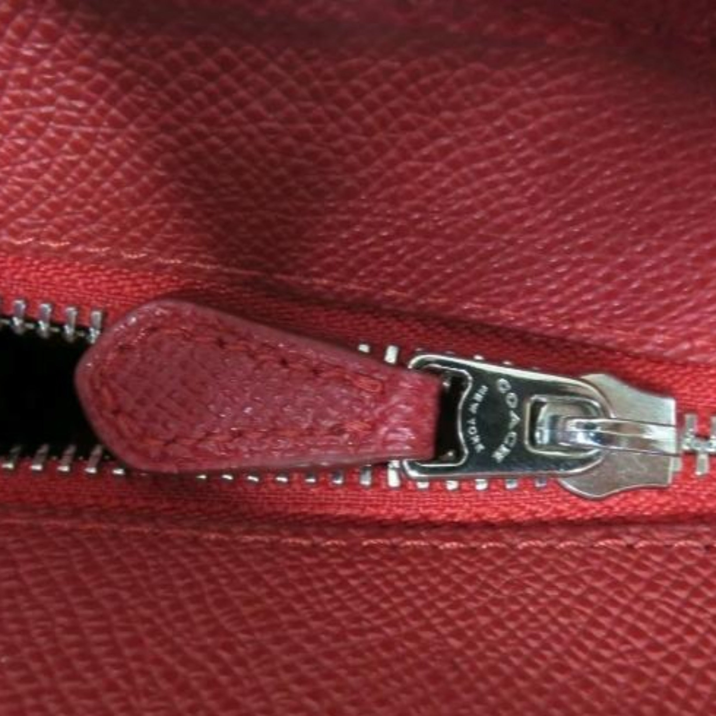 COACH True Red City Zip Tote