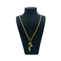 Chanel vintage chain long necklace with pendants  - 1990s