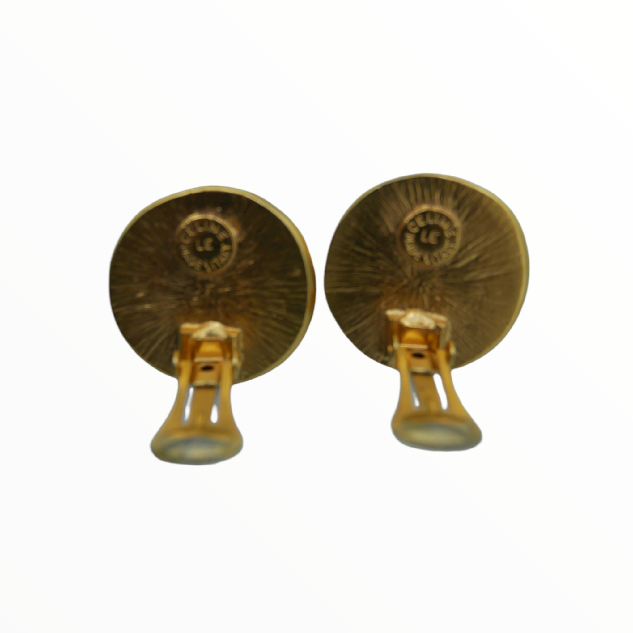 Celine vintage pearl earrings - 1990s