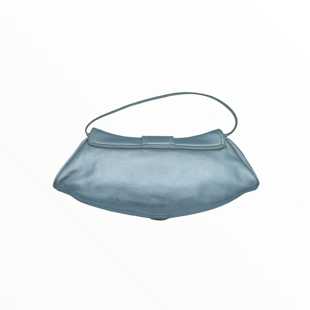 Celine vintage silver baguette bag - 1990s